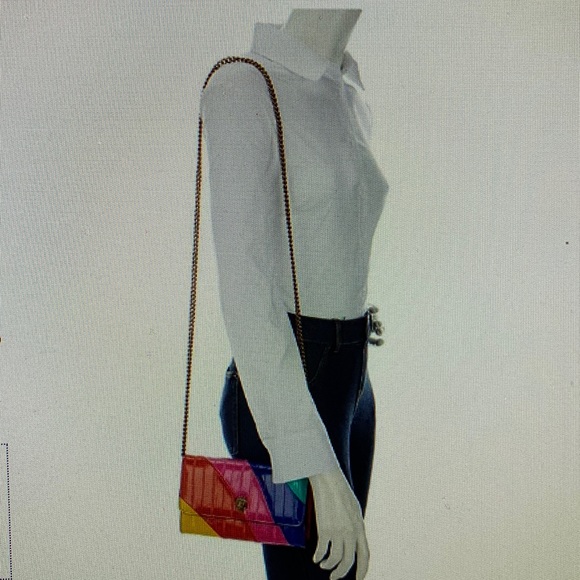 - Kurt Geiger London Rainbow Stripe Leather Chain Wallet
KURT GEIGER LONDON - Picture 4 of 16